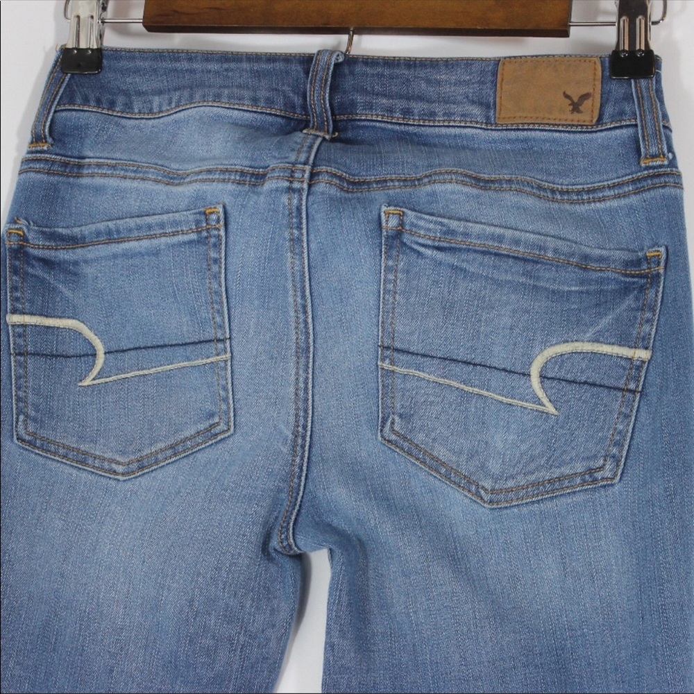 Like new jeans, bought them but didn't fit on me
